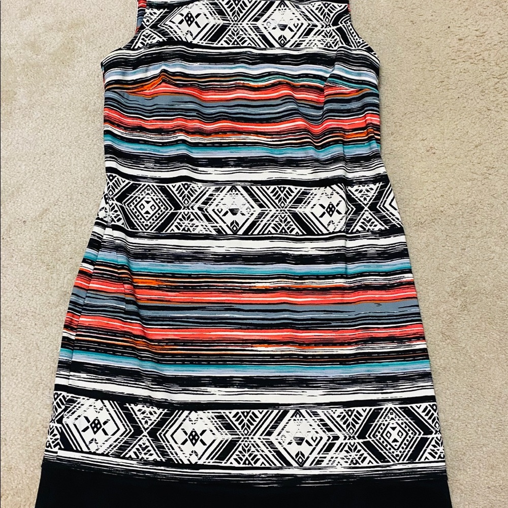 Sleeveless Multi-Color Stripe